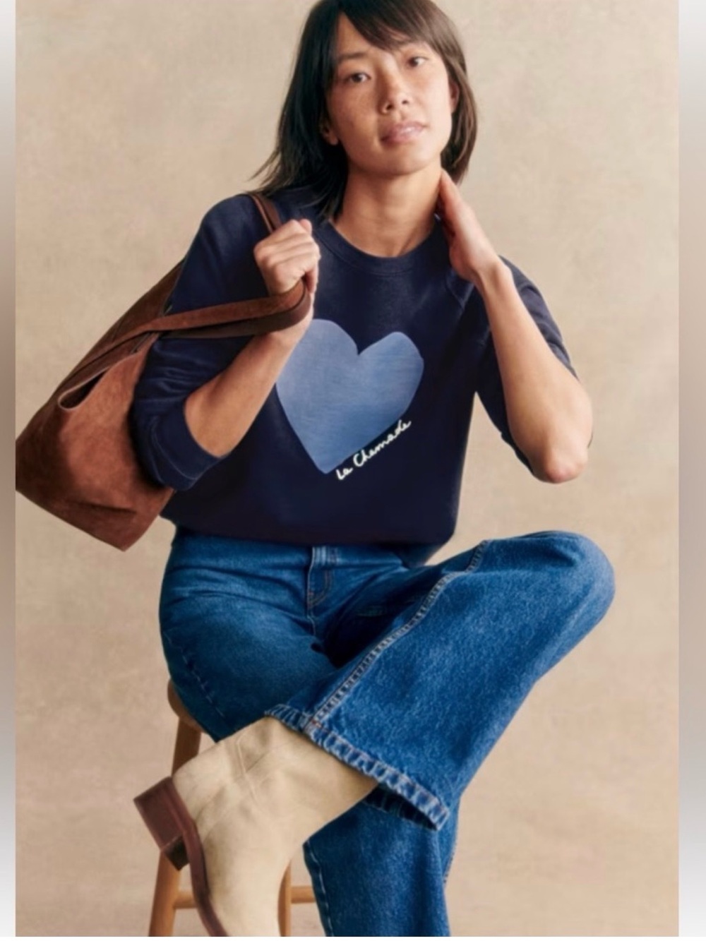 Sezane La Chamade Sweatshirt
Heart
Cotton
Navy
Pullover
Small
Classic
$150
Luxe